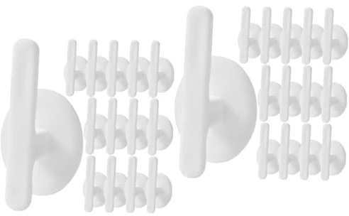 OSALADI 48pcs Cable Organiser Box Cord Holder Cord Storage USB Cable Winder Wall Clips