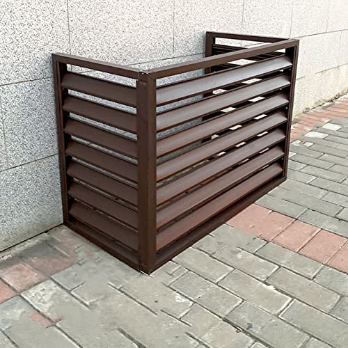 Versteckte Klimaanlagen-Abdeckung für den Außenbereich,Sichtschutzzaun,Allwetter-Anti-Diebstahl-Aluminium-Wechselstrom-Schutzabdeckung,Schutzabdeckung für Kondensationseinheit,Sichtschutz für Po