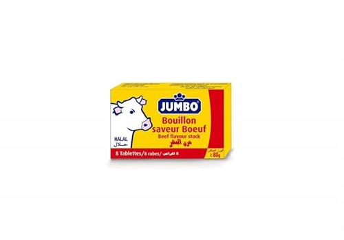 Savoureuses Tablettes de Bouillon Bleu Boeuf JUMBO x8 - 80g - Inspiration Orientale - Le Lot De 4