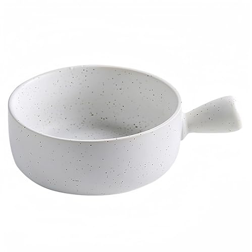 Dowbom Suppenschalen mit Griff, 750 ml, Keramik-Zwiebel-Suppenschüssel, mikrowellen- und ofenfest (AA,740 ml)