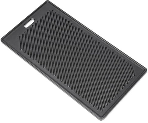 Denmay 45 x 24 cm Placa reversible de hierro fundido para todas las barbacoas de gas RÖSLE VIDERO G2, G3, G4 y G6 (a partir del año modelo 2021), accesorio universal para plancha de parrilla, repuesto
