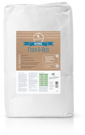 Nordheld Matrose Fisch & Reis | Glutenfreies Hundefutter mit Fisch als einzige tierischer Eiweißquelle | Super Premium Trockenfutter für ausgewachsene Hunde (10 kg)
