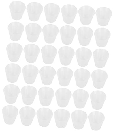 VICASKY Coupelles Nutritives Transparentes pour Pépinière 36 Pièces Pots de Plantation en Plastique 10 Cm Jardinage Intérieur et Extérieur Ventilation Optimale, Développement Racinaire