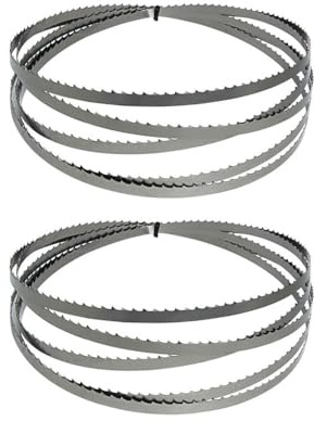 scie à ruban, Lot de 2 lames de scie à ruban 2240 x 6,35 x 0,35 mm, 6 dents par pouce, for métaux non ferreux et plastique