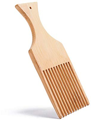 Pettine in legno naturale capelli pick lift districante spazzola africana parrucchiere styling strumento districante bordo pagaia parrucca rotonda districante set di spazzole per capelli set spazzola