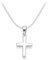 Pour Enfant Collier -Argent 925/1000 Croix 36cm/14 chain pour enfant. boîte cadeau -Taille s: 11mm x 15mm