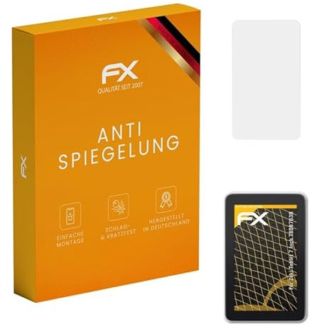 atFoliX Panzerfolie kompatibel mit Zeki Tablet 7 Inch TBDB763B Schutzfolie, entspiegelnde und stoßdämpfende FX Folie (2X)