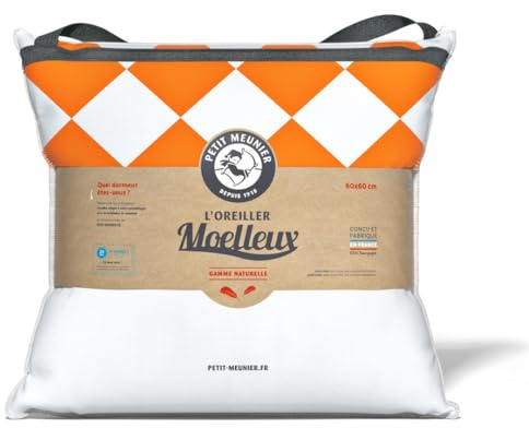 Petit Meunier - Oreiller Moelleux 60x60 Naturel Duvet