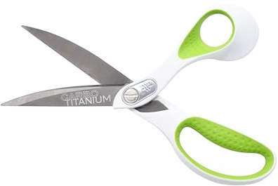 Westcott Heavy Duty CarboTitanium-Bonded 9 Bent Scissors - Durable Fabric Scissors with Ergonomic Handle and Titanium Bonding for Effortless Cutting Tasks