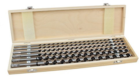 Weischer® - Schlangenbohrer Set | 6-tlg. Holzbohrer Spiralbohrer Ø 6-25 mm | 460 mm Länge | Gewindespitze für präzise Bohrung | 6-Kant-Schaft | Weich- & Hartholz | stabiles & bruchfestes Set