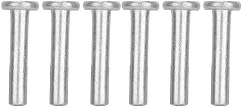 ViaGasaFamido 100 pièces Rivets Aluminium Solide, GB867 M4 Rivets Aluminium à tête Plate Rivets Aluminium tête Plate Solide Rivets quincaillerie pour la Fixation génie mécanique(M4*25) | Lot de 100 rivets aluminium M4x25 à tête plate, anti-corrosion, légers, pour fixation mécanique, génie mécanique et bricolage