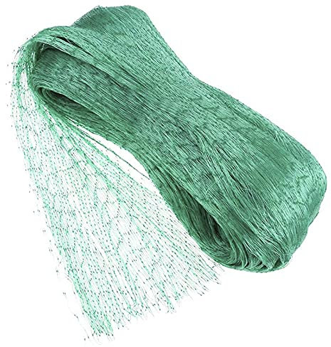 Vogelschutznetz 5 x 20 m Gardennetz PE Anti Vogel Netz Teichnetz Laubnetz Gartennetz Grün Laubschutznetz Pflanzenschutznetz für Teich Obstbaumnetz Erbsenetz Kunststoffnetz Schützt Crop vor Vogelfraß