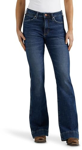 Wrangler Women's Retro Bailey High Rise Trouser Jean, Sara, 28W x 32L