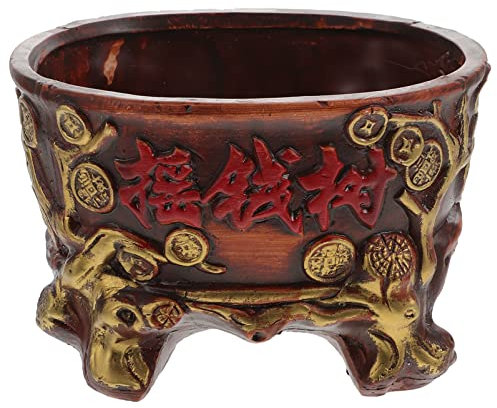 Yardwe 1stück Keramischer Blumentopf Vintage Blumentopf Für Sukkulenten Mit Drainage Stilvoller Terracotta Übertopf Für Innenräume Für Zimmerpflanzen Und Kreative Dekoration