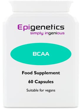 BCAA (Branch Chain Amino Acids) | 200mg L-Leucine + 100mg L-Isoleucine + 100mg L-Valine | 60 Vegan Capsules UK Made | 1 Capsule Daily (2 Month Supply)