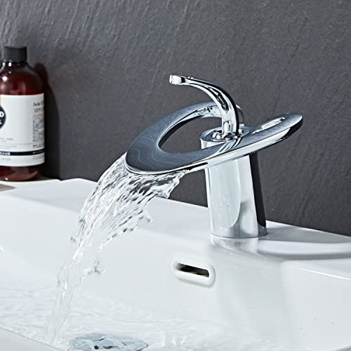 Rubinetti per lavabo a cascata Miscelatore monoblocco cromato monocomando miscelatore monoblocco