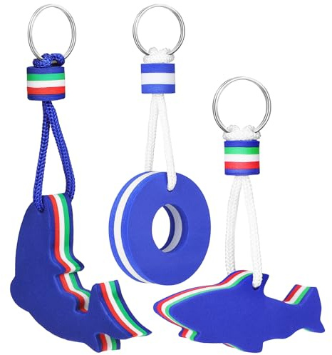 Schwimmende Schlüsselring, 3 Stück Schwimmender Boots-Schlüsselanhänger Surf-Anhänger Schlüsselanhänger Meer Zubehör Für Bootfahren Angeln Segeln Sport Oder Schlüsseltaschen Marine Boot Angeln Segeln