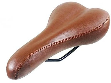 Retro-Fahrradsattel, PU-Leder, Fahrradsattel, Vintage-Sitz, Rennrad-Sattel, klassischer Fahrradsitz für Herren und Damen, Mountainbikes