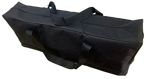 Dabiyvoil Grill Tool Storage Bag, 24 Oxford Cloth Grill Accessory Storage Bag, Double Zipper Grill Tools Storage Bag, Suitable for Grill Utensil Storage, BBQ Tool Storage