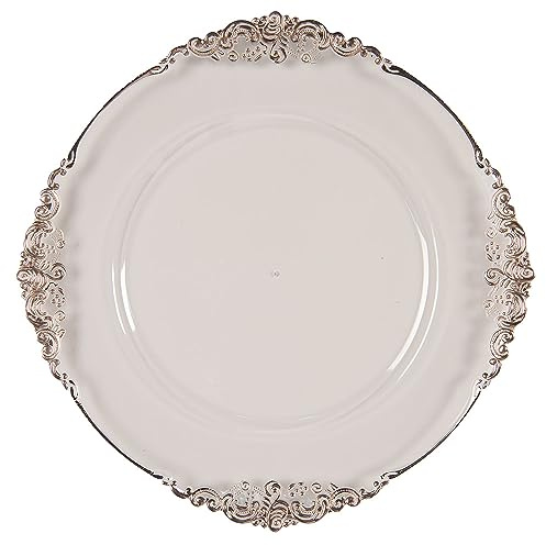 Clayre & Eef Unterteller Ø 35 cm Transparant Melamin
