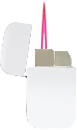 HESTAY Briquet à Flamme Rouge, Briquet au Butane à Jet, Torche Coupe-Vent Mignonne, Briquet en métal, Briquet au Butane Rechargeable, extérieur, intérieur, Bougie, Anniversaire (Color : D)