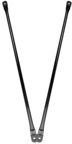 Timyrimy 31.5/80cm Garden Swing Replacement Rods, Black Metal Round Rods for Hanging Swing Seat to Frame(2PCS/CTN)