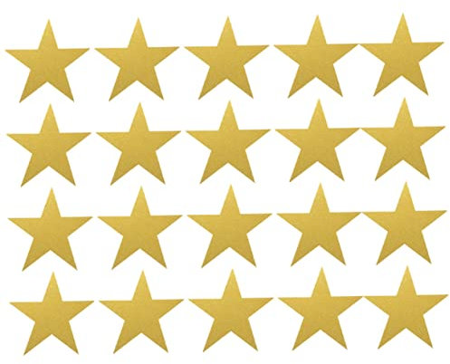OATIPHO 20stücke Teiliges Goldene Papiersterne Fünf-punkte-schneidekunst Diy Bastelmaterial Wanddekoration Für Kinderzimmer Klassenzimmer Party Deko Wandkunst Kreative Papierdeko