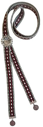Moschen-Bayern Herren Trachtenband Trachtenbinder Trachtenkrawatte Krawatte Schieber Binderl Kragenschmuck Trachtenhemd Schwarz Braun Blau Rot Grün Silber