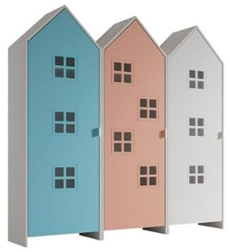 Vipack Casami Brügge, 3-teilig, Blau, Rosa, Bank