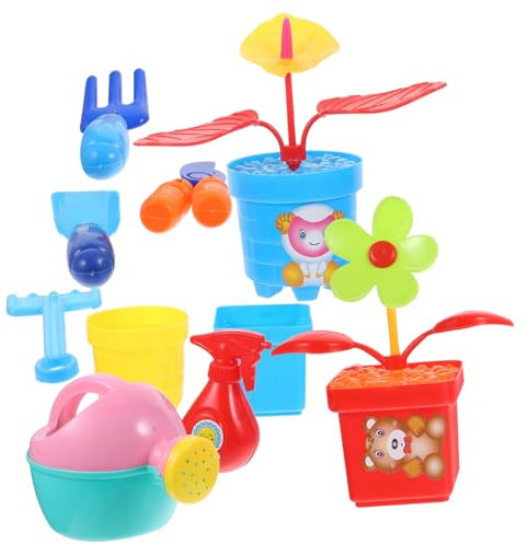 TOYANDONA 1 Satz Blumen-Spielzeug-Set Blumenspielzeug Spielzeug Für Babys Gartenwerkzeug Blumenpflanzwerkzeuge Für Kinder Kinderspielzeug Gartengeräte Für Kinder Kindergartengeräte Plastik