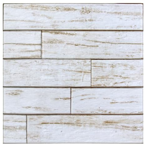 Commomy Lot de 10 panneaux muraux 3D imitation bois - À décoller et à coller - 30 x 30 cm - Décoration murale pour cuisine, salle de bain, balcon, chambre à coucher et salon