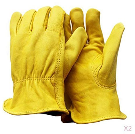 PBDEIOEOE Guanti, guanti da saldatura, 2Pieces Five Finger Warehouse Lavori di costruzione Giardinaggio