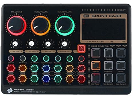 X6 Mini table de mixage audio professionnelle, mini carte son externe pour diffusion en direct, enregistrement de musique, karaoké, chant