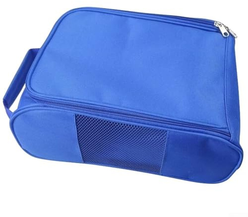 Yhenlovtt Schuhtasche mit Netzstoff – für Herren, Damen, Design, 33 x 22 x 15 cm, Sport, Camping und mobil, Reisen, Golfen, plus Aufbewahrung, Blau