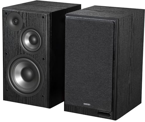 Edifier Enceintes Actives R2750DB MKII, Enceintes HiFi amplifiées 144 W RMS. Système 3 Voies avec Bluetooth 6.0, HDMI eARC, Audio Haute résolution 24bit/96kHz et Sortie Sub, Noir