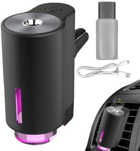Désodorisant De Voiture Intelligent, Clip Ventilation Pour Désodorisant, Diffuseur D'huile Sortie D'air Intelligent Rechargeable, Améliorez L'ambiance La Voiture, Spray D'aromathér