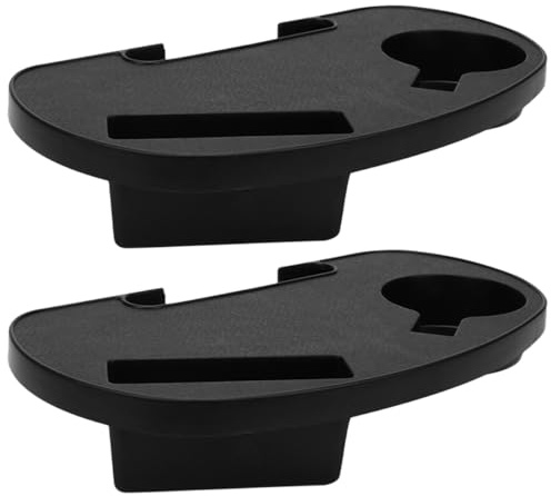 YARNOW Portavasos de Mantener de Piezas Plástico 2 y Resistente Fácil Clip para Brazo Silla de Exterior Adecuado para Playa Camping