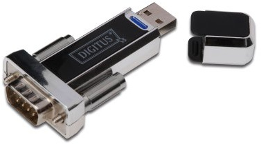 DIGITUS USB auf Seriell Adapter - RS232 Konverter - USB 1.1 Typ-A zu DSUB 9M - PL2303RA Chipsatz - Verlängerungs-Kabel