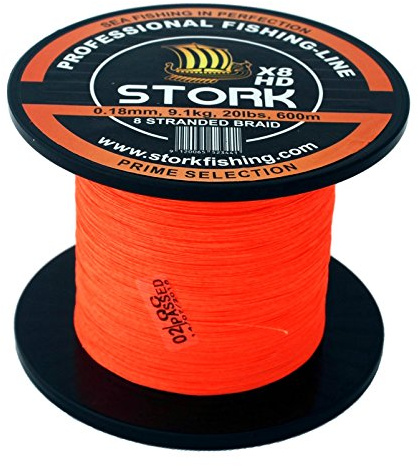 Stork HDx8, 8-Fach geflochtene Premium Angelschnur 600m