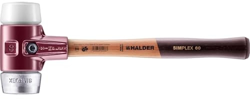 SIMPLEX-Schonhammer, Superplastik/Weichmetall; mit Tempergussgehäuse und hochwertigem Holzstiel | D=60 mm | 3079.060