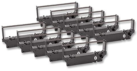 vhbw 10x Farbband Nylonband Tintenband kompatibel mit Nadeldrucker Star Micronics MD-712, MD-742, MD712, MD742, SP-700, SP700