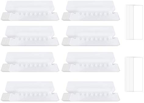 Toyvian Etichette Per Cartelle Sospese Trasparenti Liscie Riutilizzabili 7.70X3.00 Pollici Pellicola Resistente Antiscivolo Schede Organizzazione Archivio Ufficio Professionale