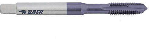 Baer Maschinengewindebohrer HSSE TIN M4 Form B Gewindeschneider - Größe M 4 x 0,7 - DIN 371 Maschinen Gewinde Bohrer - Gewindebohrer Gewindeschneid Profi