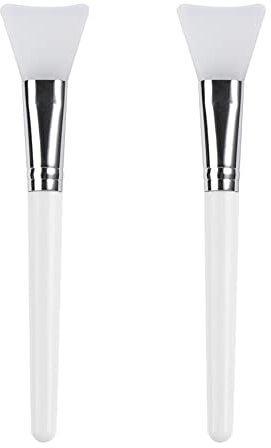 Olakin Face Mask Brush, Hairless Silicone Cosmetic Scrapers, Facial Mud Mask ​Applicator Brush, for Applying Facial Mask, Eye Mask, Serum or DIY (2 Pcs)