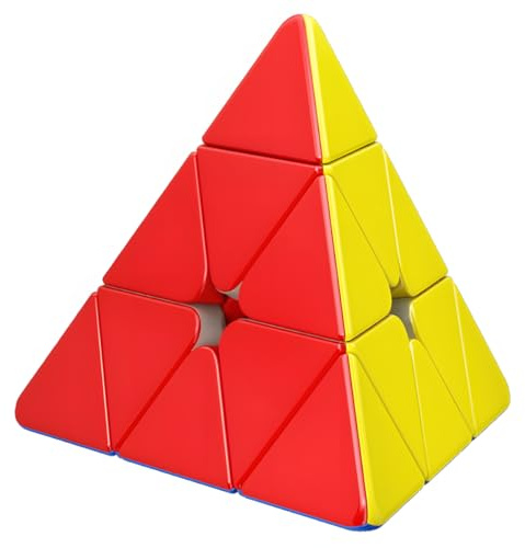 Bukefuno MoYu RS Pyraminx Magnetic 3x3 MFJS Magic Speed Puzzle Cube moyu R S Pyramid M Stickerless (2022 Magnetic)