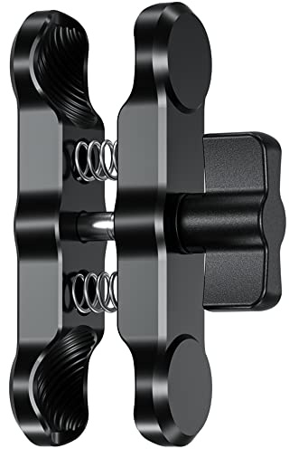 BRCOVAN Aluminiumlegierung Doppelsockelarm (Mittlerer Arm) | Kompatibel mit RAM Mounts B Größe 1 Zoll Kugel Komponente und Fahrrad Motorrad Handyhalter mit 1'' Kugel Adapter