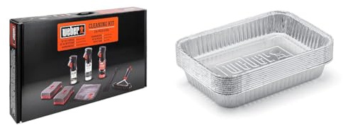 Weber Q Series BBQ Cleaning Kit - 10-Piece, Small, Silver for Q and Pulse Barbecues