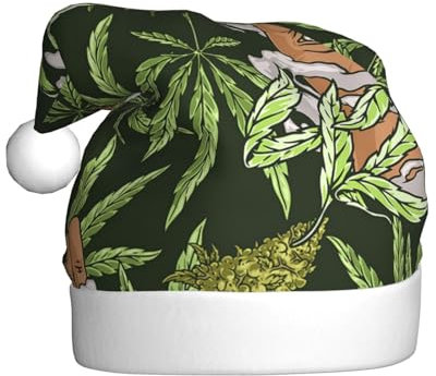 ZORIN Weihnachtsmütze, Hände, Augäpfel, Unkraut, Gras, Unisex, Komfort, Plüsch, für Weihnachten, Neujahr, Urlaub, Partyzubehör