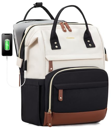 LOVEVOOK Rucksack Damen Laptop Rucksäcke mit Laptopfach 17.3 Zoll | Schulrucksack Mädchen Teenager Schultasche Backpack Tagesrucksack Wasserdicht für Schule Reise Uni Business