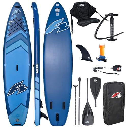 Campsup SUP F2 AXXIS 11'6 Combo DUNKEL BLAU Aufblasbares Stand Up Paddle Board | 354x84x15 cm | Surfboard für Einsteiger & Fortgeschrittene mit zubehör | Tragkraft bis 165 Kg